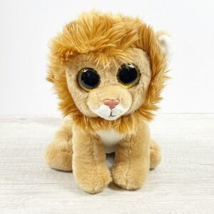 Ty VelveTy LOUIE the Lion 10" Plush Toy Stuffed Animal Beanie Boo Glitter Eyes